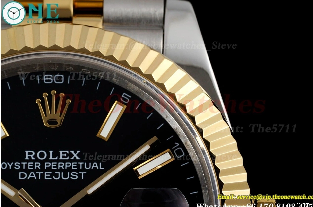Datejust GMF Black 41mm SS Stk 126333 VR3235 YG 0219